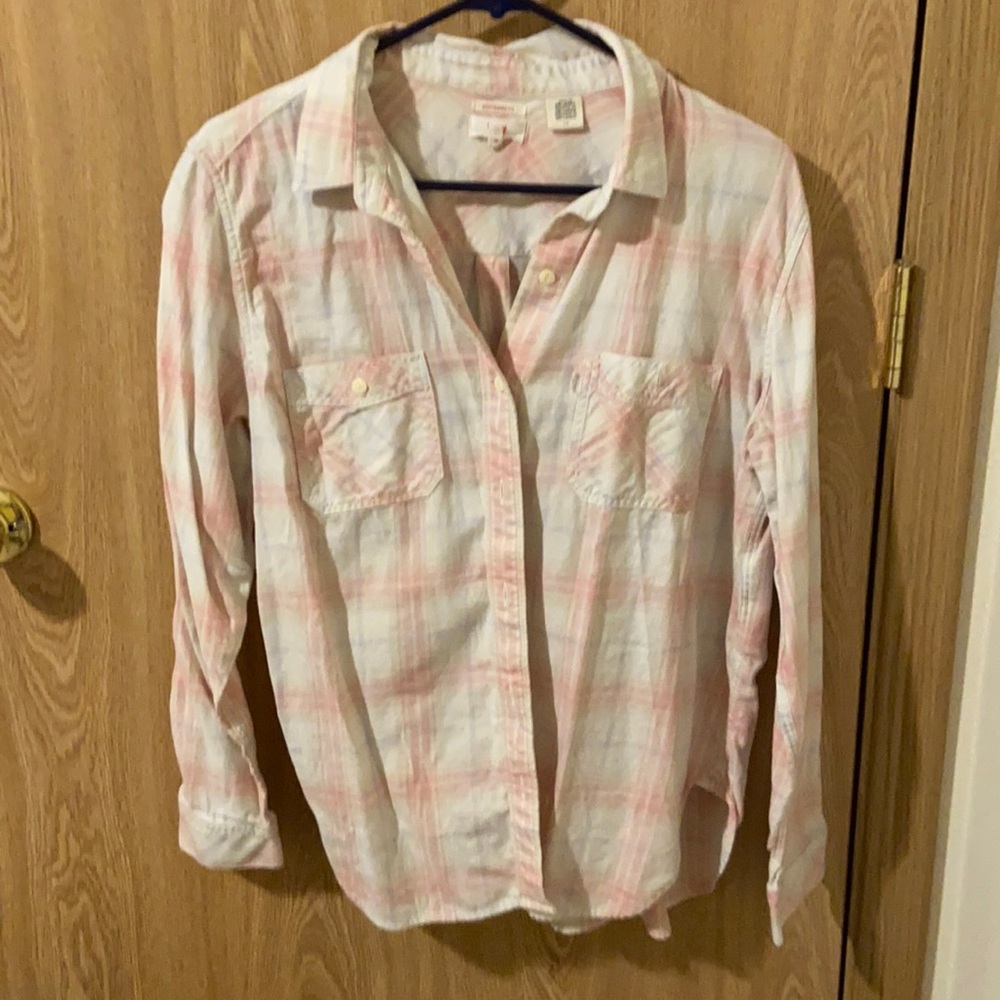 Levis plaid flannel boyfriend fit